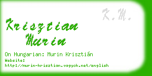 krisztian murin business card